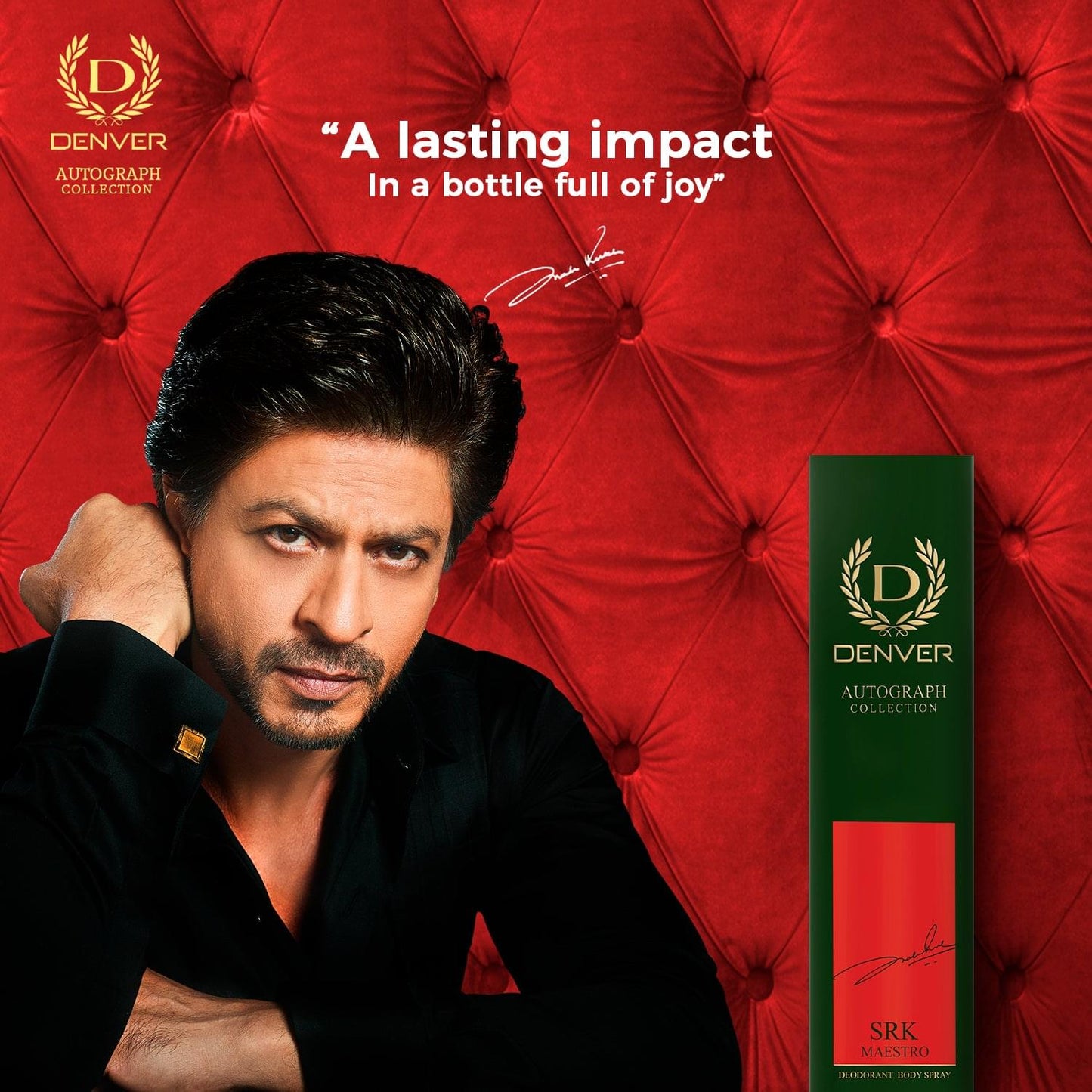 Denver Srk Maestro Autograph Collection Deodorant Spray - For Men (140ML) Long Lasting Luxury Deo Body Spray
