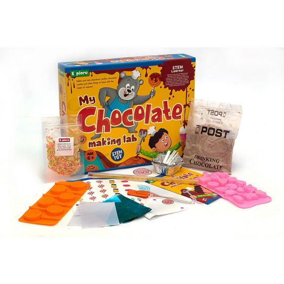 Explore My Chocolate Making Lab Learning & Educational DIY Activity Kit for Kids, STEM Learner Kit for Education and Creativity