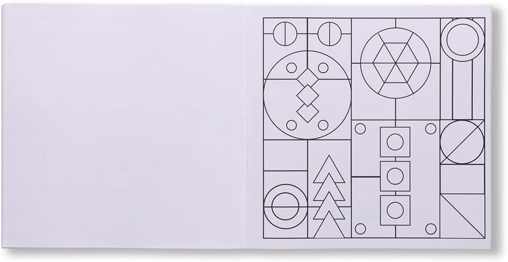 Navneet Geometric Pattern Colouring Book for Beginners and Adults