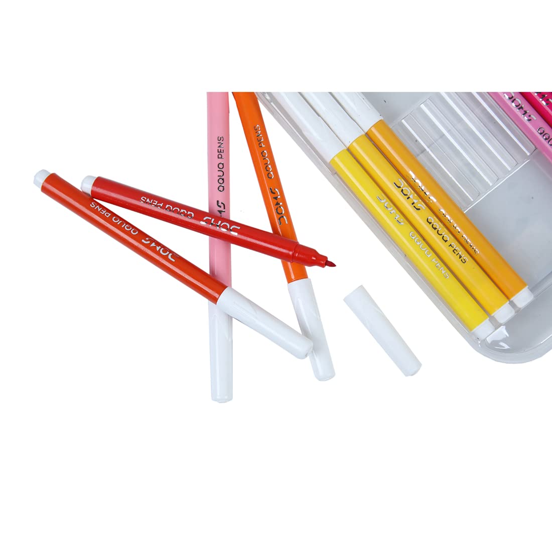 Doms Aqua 24 Shades Watercolour Sketch Pen Set | Unique Push Resistant Tip With Bright & Intense Colors | Non-Toxic & Safe For Kids | Colourful Sketching, Doodling & Mandala Art