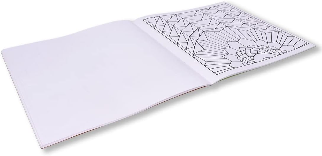 Navneet Geometric Pattern Colouring Book for Beginners and Adults
