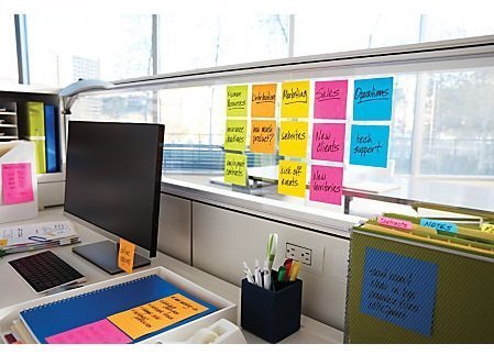 Sticky Notes & Page Markers Binder Pack, 250 Assorted Size Notes, 125 Page Markers 25 X 19 cm, Assorted Colors