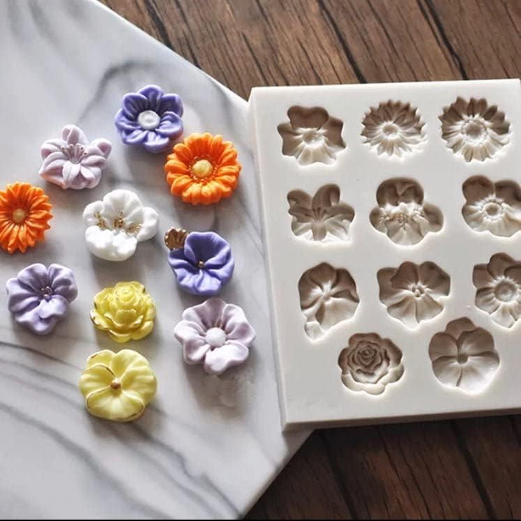 Silicone Mould 11 Cavity Flower Fondant