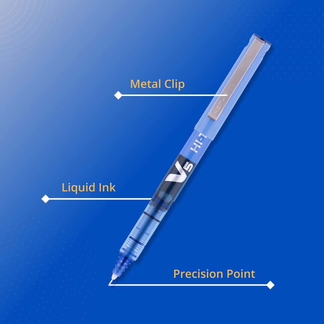 Pilot V5 Hi-Techpoint Pen Rainbow Colour Set of 12