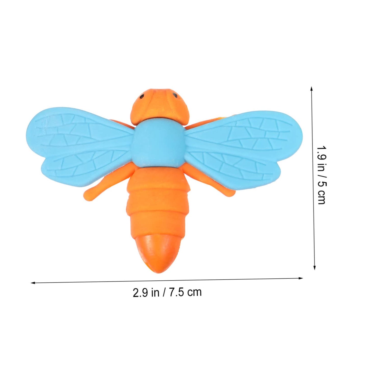 Dragonfly Eraser Kids Playset Kids Mini Toys Butterfly Eraser Standard Pencil Erasers Kids Pencils Erasers Kids Students Eraser Kids Prizes Mini Eraser TPR Tool Child Animal