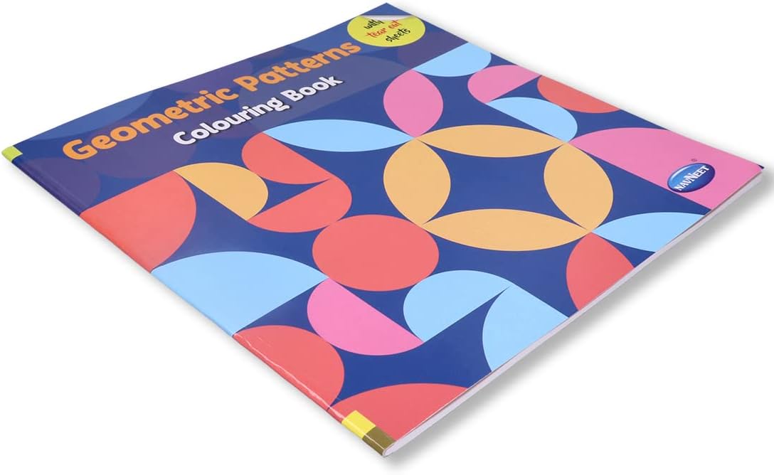 Navneet Geometric Pattern Colouring Book for Beginners and Adults