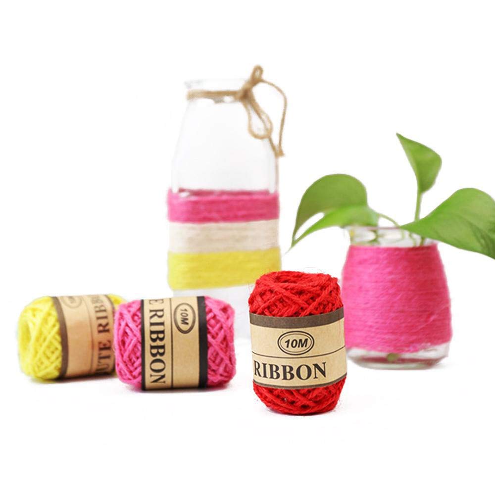 Natural Jute Thread Multicolor 2mmx10mtr 24 Pc's