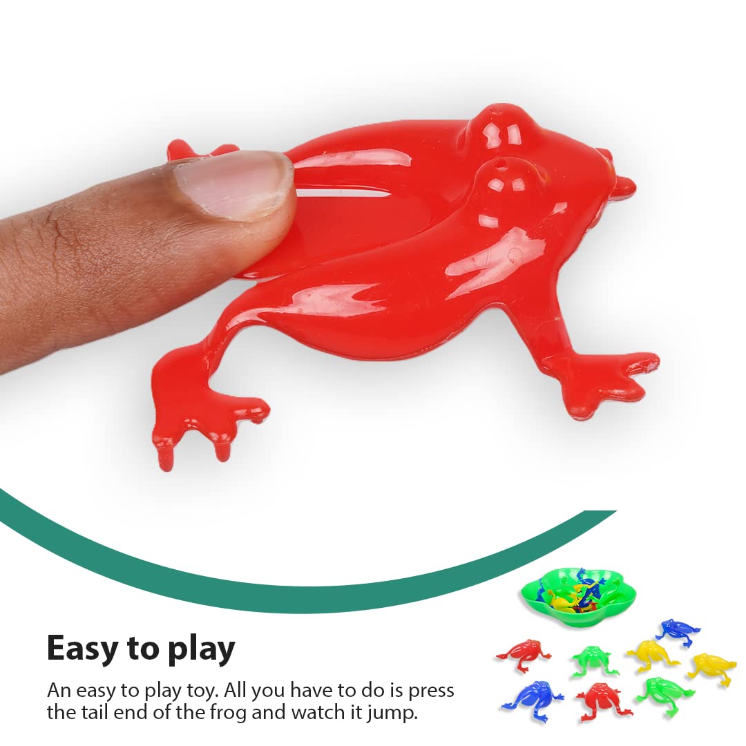Ratna's Jumping Frog Board Game - Multicolor Catapult Game for Kids AS Well AS Adults. Collect The Maximum Points to Win The Game