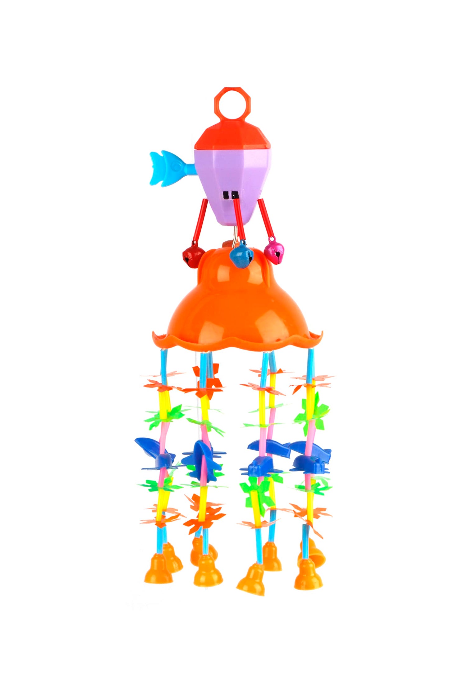 Ratna's Merry go Round for Infants no.11, Attachable to Cradle or Window, Soothing Music and Various Shapes for Developing Imagination and Thinking Skills (Multicolor)