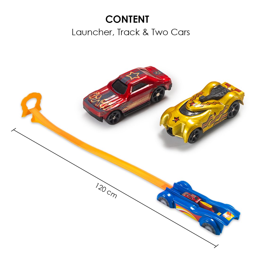 Ratna's Speed Master Starter Track Toys Set Launch & Go Car Racing Set with 2 Cars for Kids