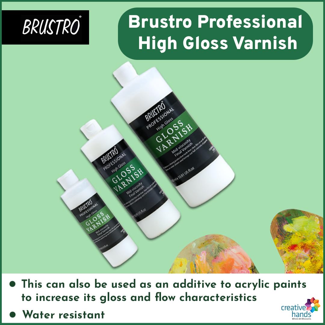 Brustro Artist Professional High Gloss Varnish – 200 ML