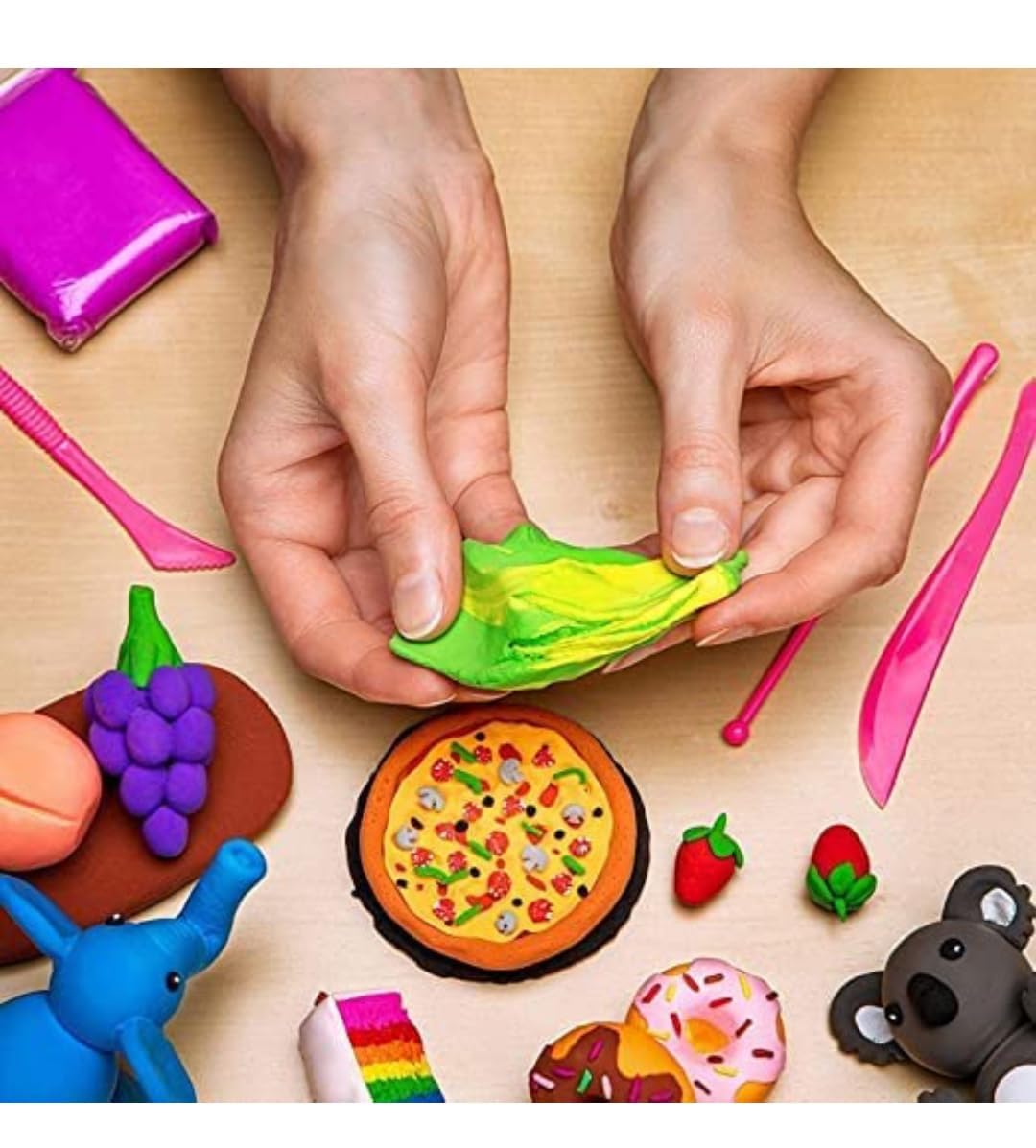 DIY Ultra-Light Air Drying Super Clay for Craft of 12 Colours Fluffy Foam Bouncing Clay for Kids