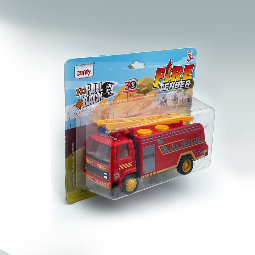 Centy Fire Tender Truck Toy for Kids Made of Non Toxic Plastic Pull Back Action