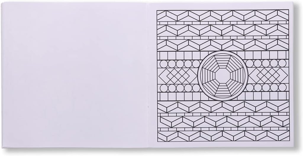 Navneet Geometric Pattern Colouring Book for Beginners and Adults