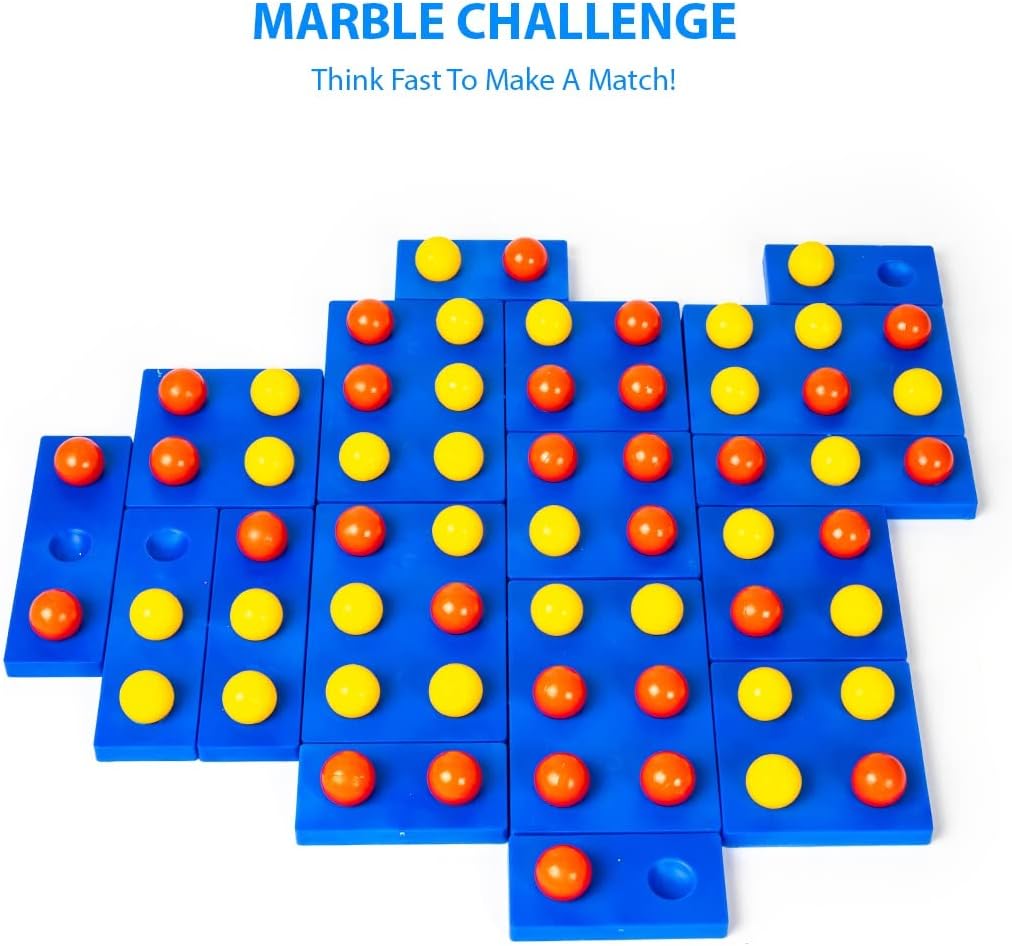Ratna's Marble Challenge Strategy 2 Players Board Game for Kids & Adults