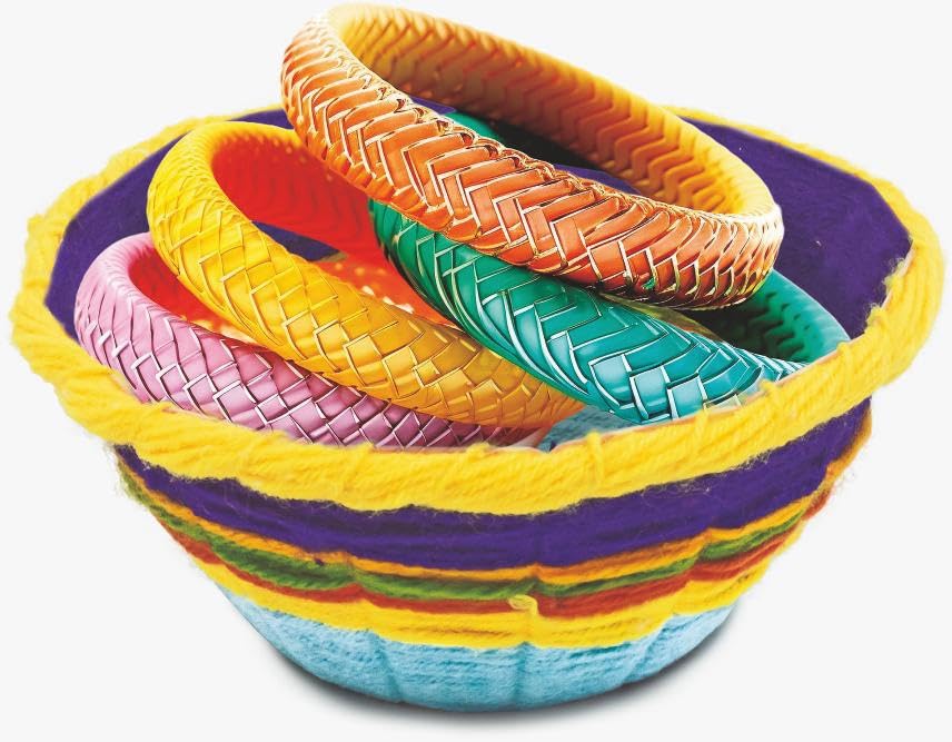 Ratna's Weaving Art DIY Kit Crafting Stylish Basket Art & Craft Learning Toys for Kids Ages 6+