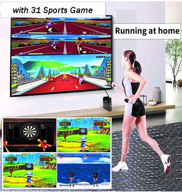 Sameo i Play 32 Bit Motion TV Video Game Console for Kids with 962Built in games 31 Motion Sports Games,31 Casual Puzzle Games and 900 8-Bit Games Toy Birthday Gift for Boys Girls