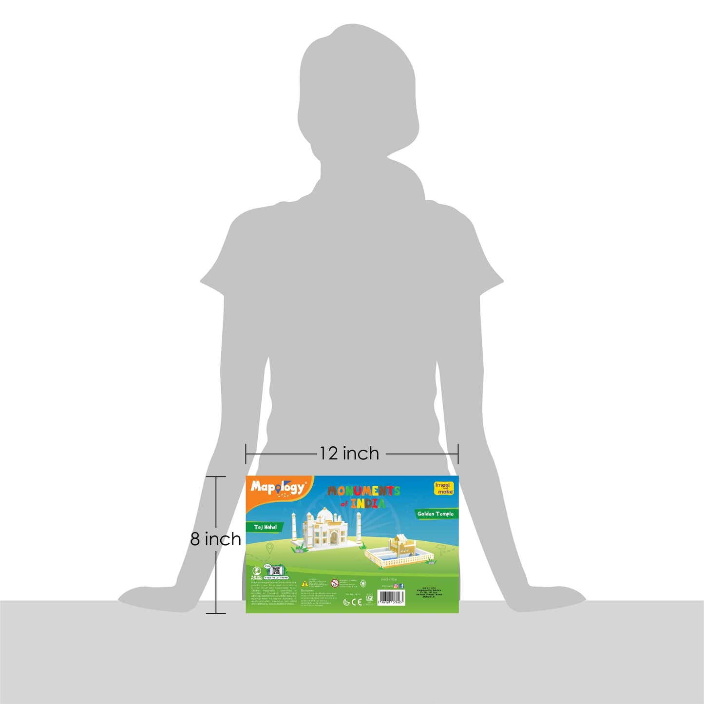 Imagimake Eva Foam Mapology Monuments Of India - Taj Mahal & Golden Temple - Construction Set - Educational Toy