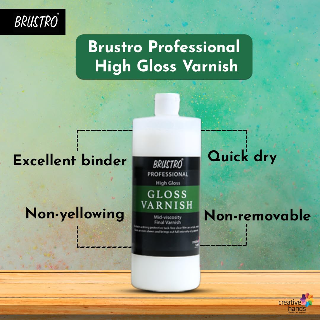 Brustro Artist Professional High Gloss Varnish – 200 ML