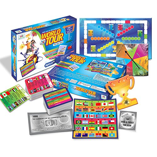 Happy Kidz Educational Board Game World Tour Game for Kids