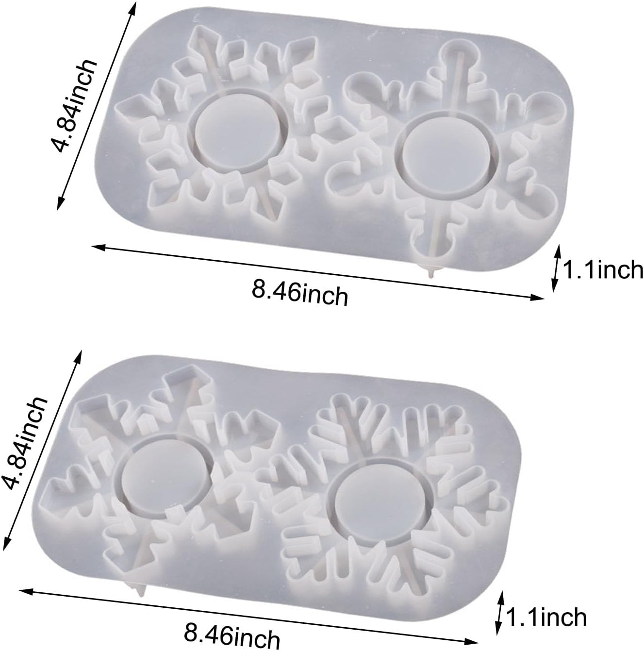 Silicone Mould Snowflakes Candle Holder