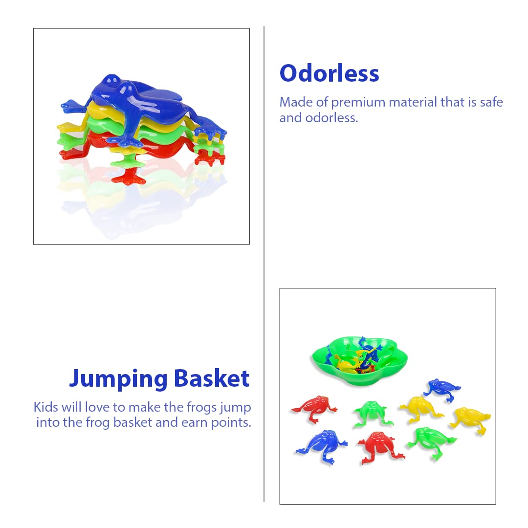Ratna's Jumping Frog Board Game - Multicolor Catapult Game for Kids AS Well AS Adults. Collect The Maximum Points to Win The Game