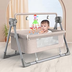 Ratna's Merry go Round for Infants no.11, Attachable to Cradle or Window, Soothing Music and Various Shapes for Developing Imagination and Thinking Skills (Multicolor)