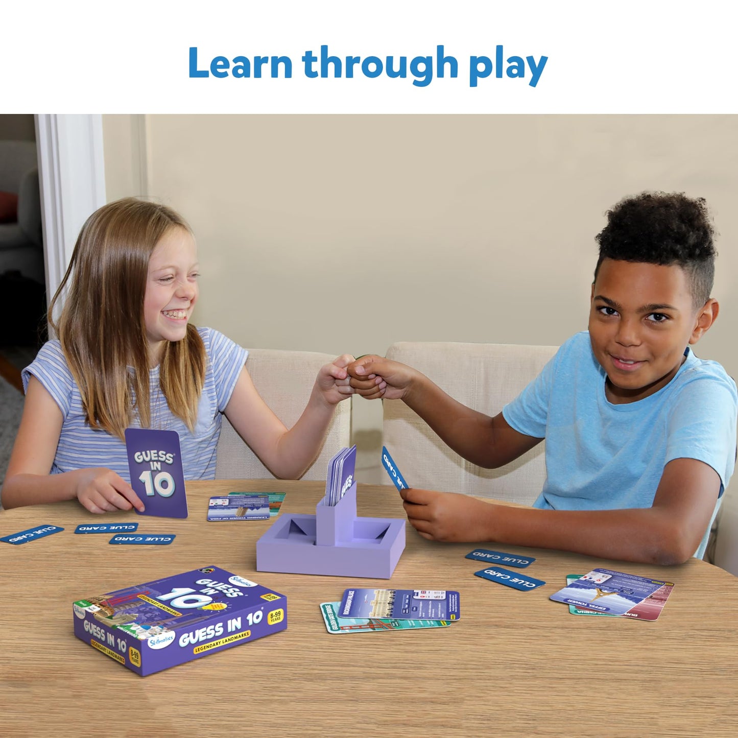 Skillmatics Card Game - Guess in 10 Legendary Landmarks, Educational Travel Toys for Boys, Girls, and Kids Who Love Board Games, Geography and History, Gifts