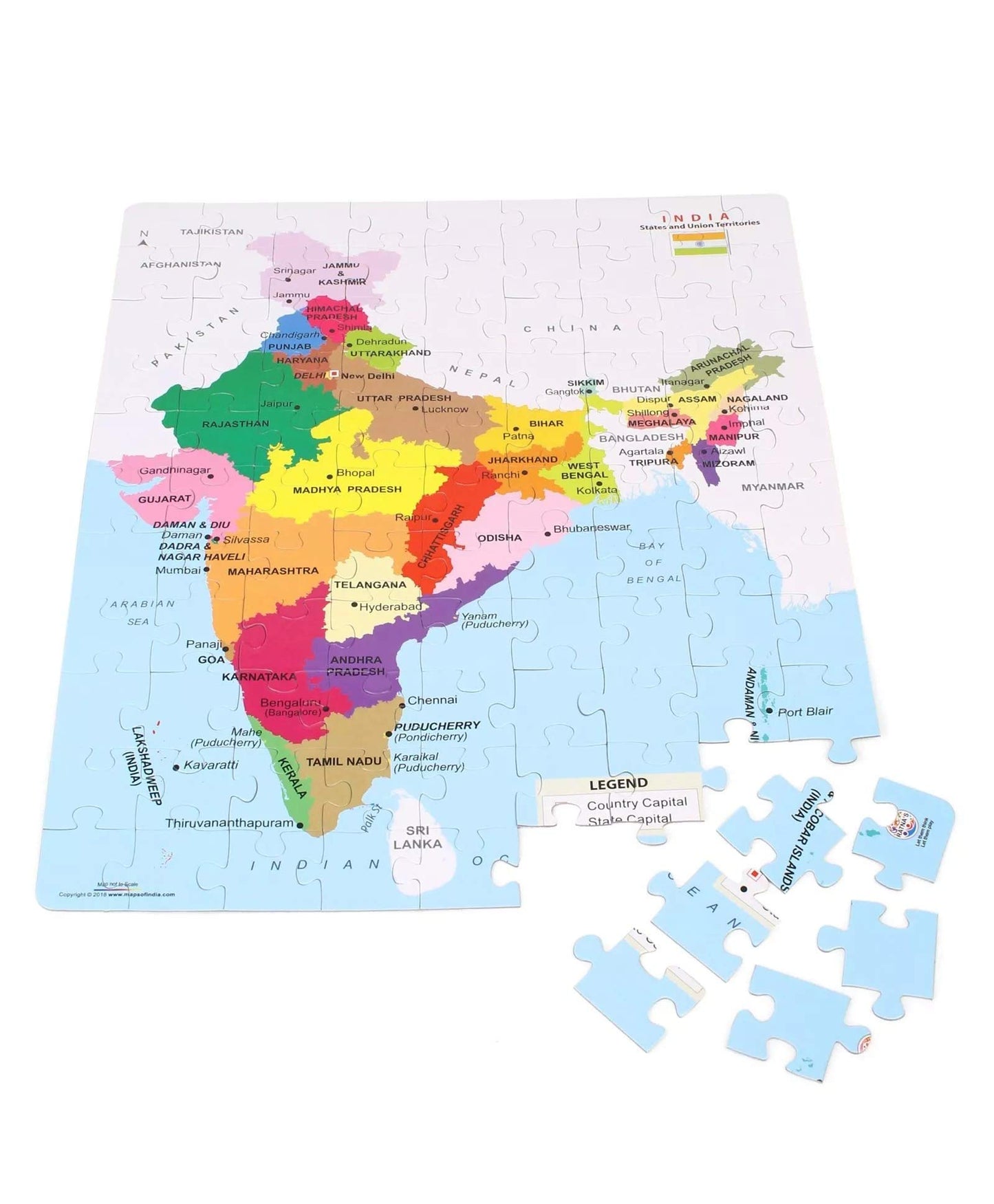 Ratna's Educational India MAP Jigsaw Puzzle (99 Pieces)