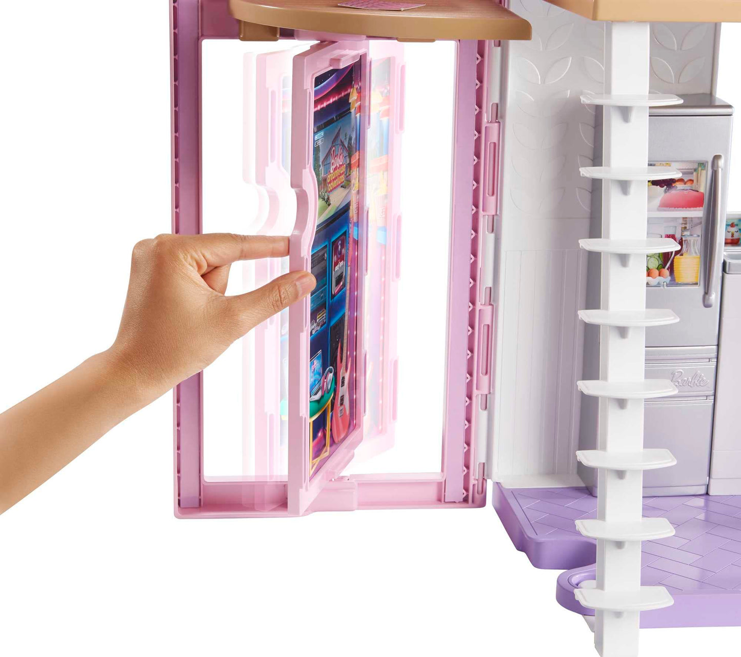 Barbie Malibu House 2-Story, 6-Room Dollhouse with Transformation Features, Plus 25+ Pieces Including Furniture, Patio Fence and Accessories