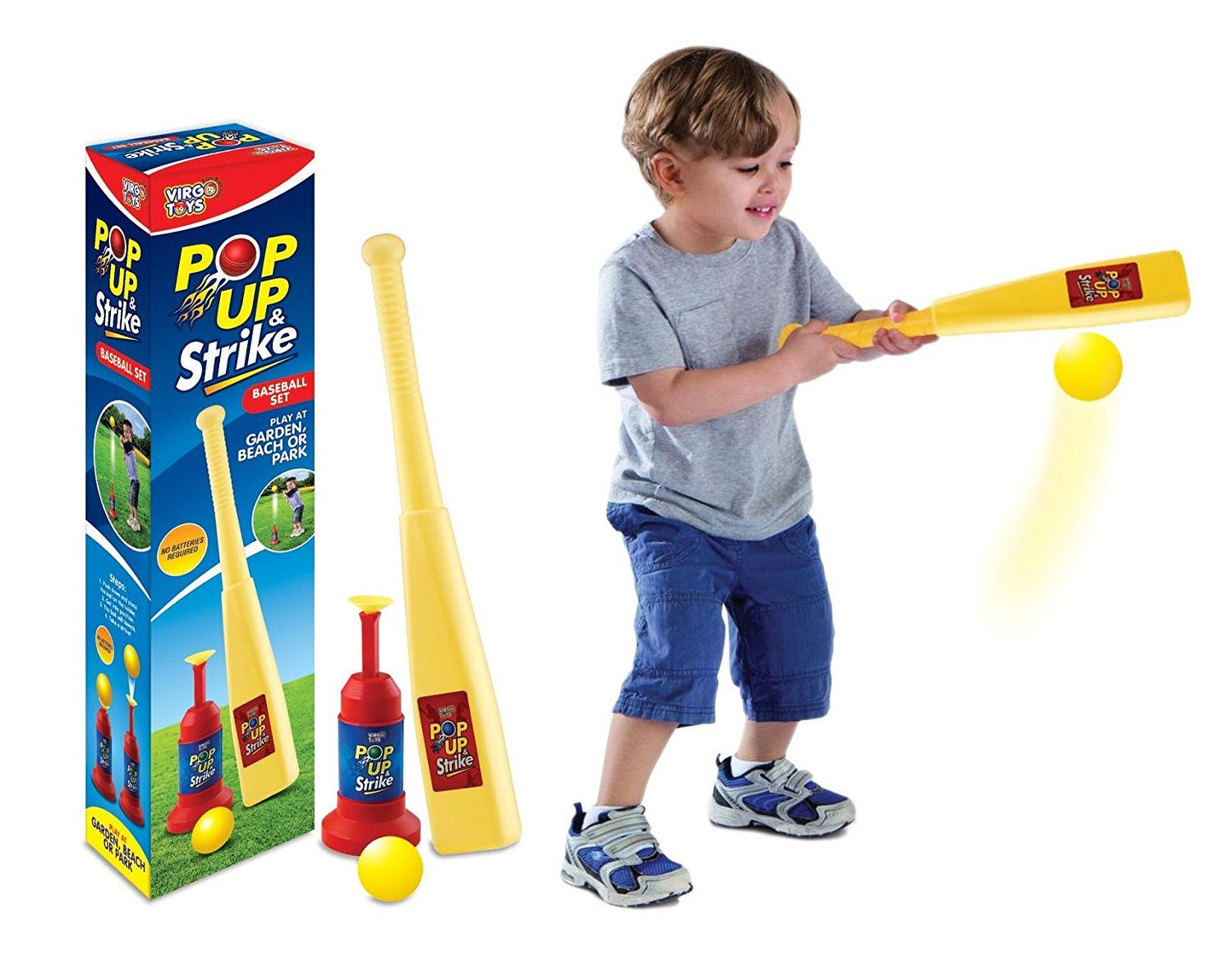 Virgo Toys Pop up and Strike Baseball Set Multicolor
