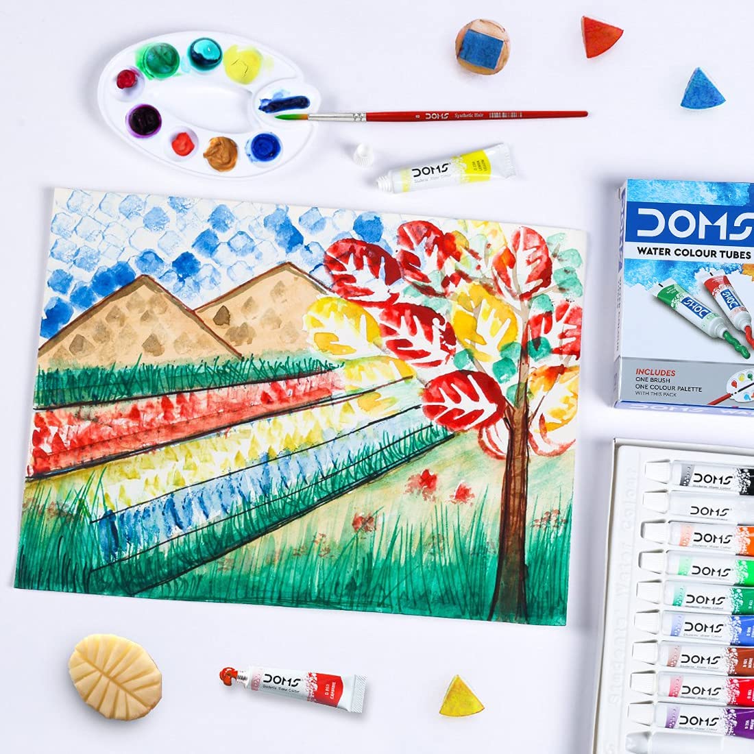 Doms Water Color Tube 12 Shades