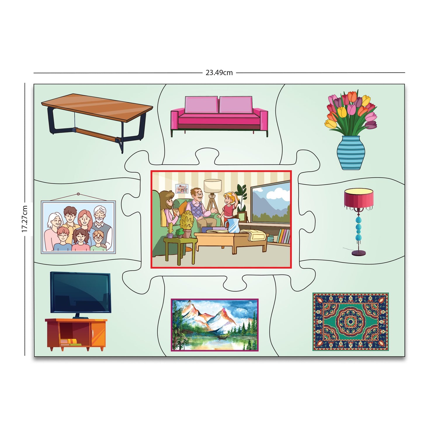 Book Ford My House Jigsaw Puzzle Game & Fun and Learning Educational Toy for Kids (36 Pieces)