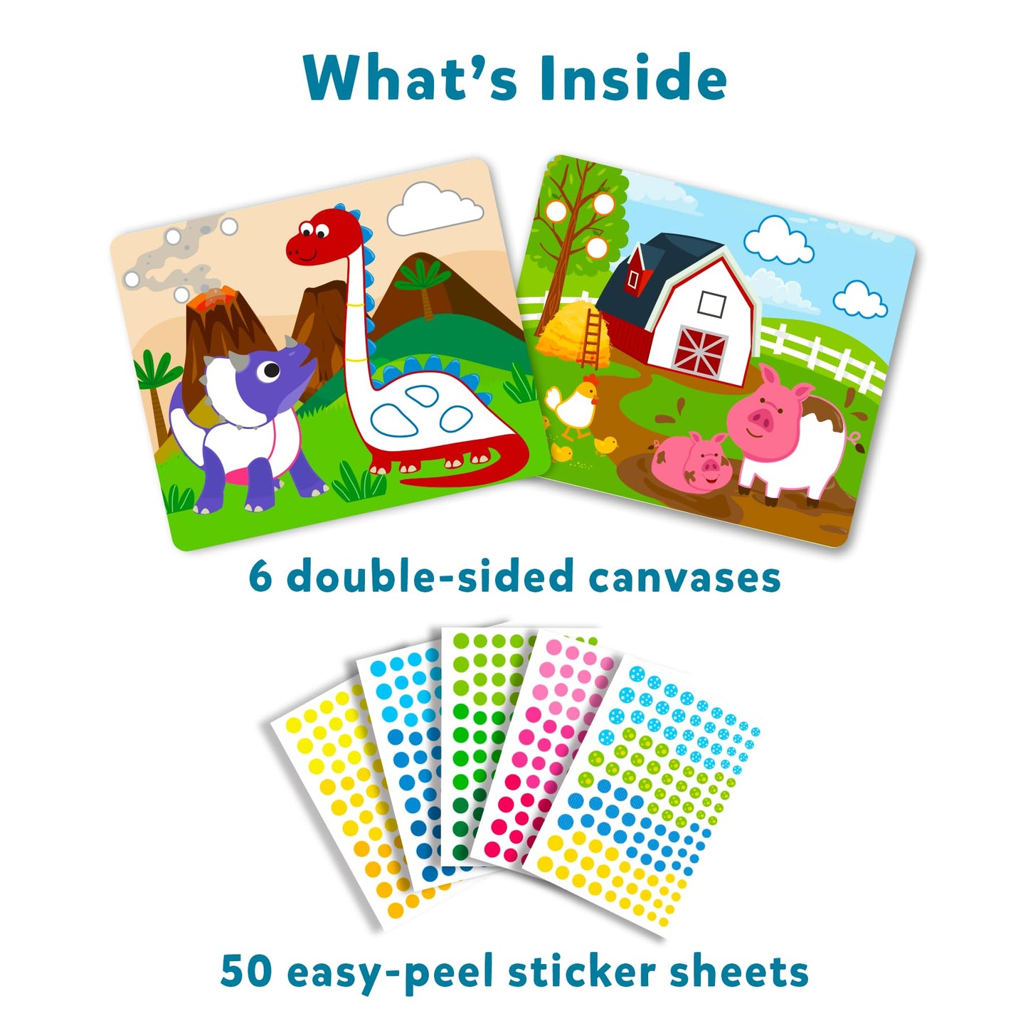 Skillmatics Art Activity - Dot It Combo, No Mess Sticker Art for Kids, Craft Kits, DIY Activity, Gifts