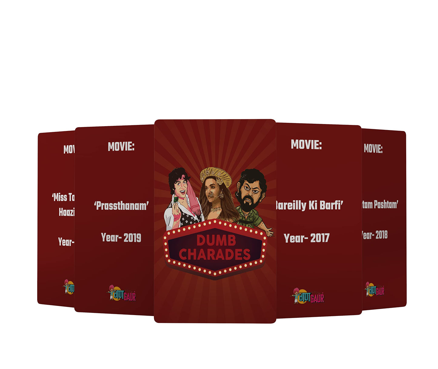 Quirky Hai Dumb Charades Bollywood Edition Deck Includes 50 Cards & Plenty of Laughs and Entertainment