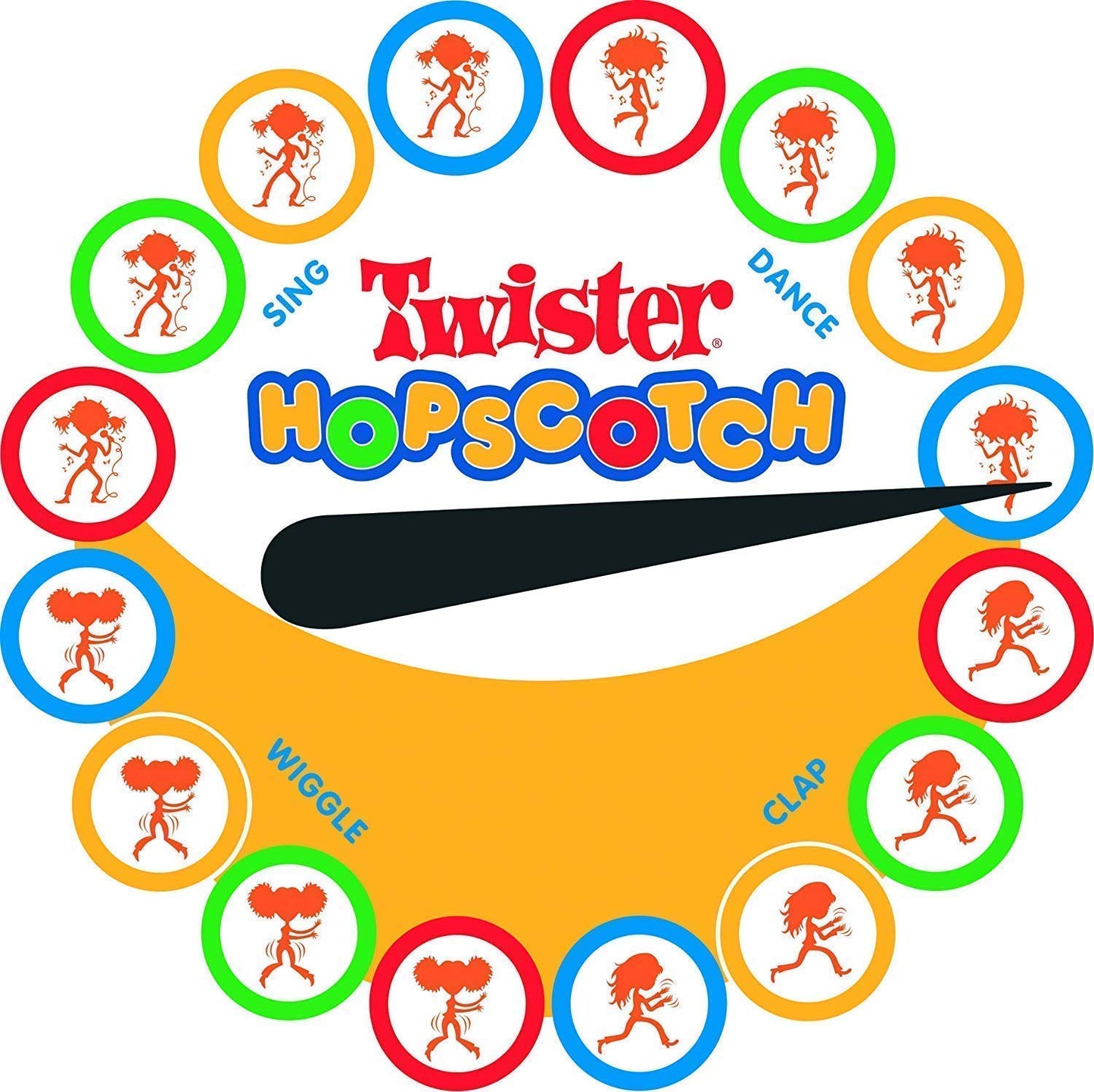 Twister Hopscotch Active Indoor Play with Rings Game for Kids - Kids Hopscotch Game, Educational Colorful Rings Game for Kids, Indoor and Outdoor Games for Kids (Multicolor)