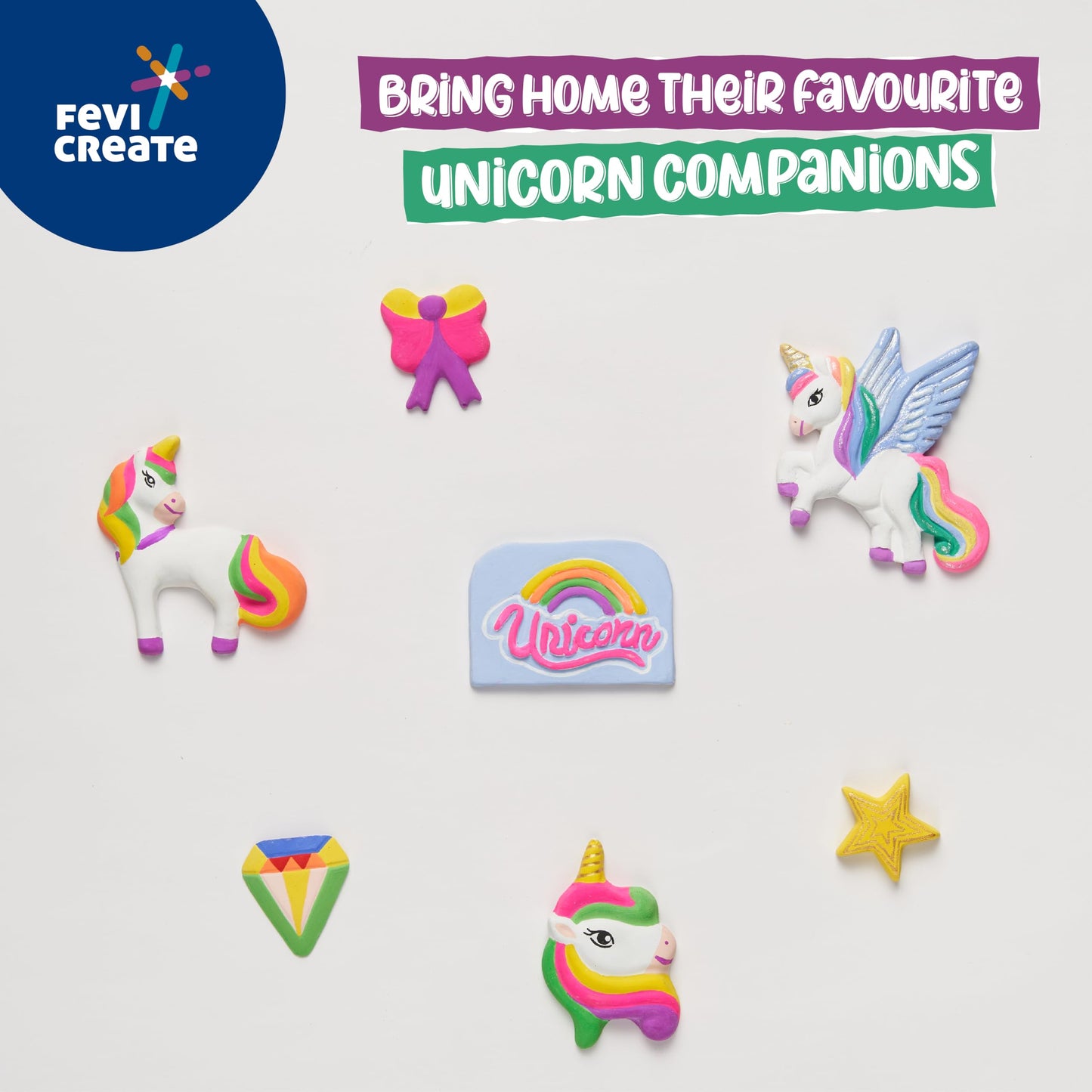 Pidilite Fevicreate DIY Mould and Paint Unicorn kit | Unicorn Kit for Girls| DIY Craft and Paint kit