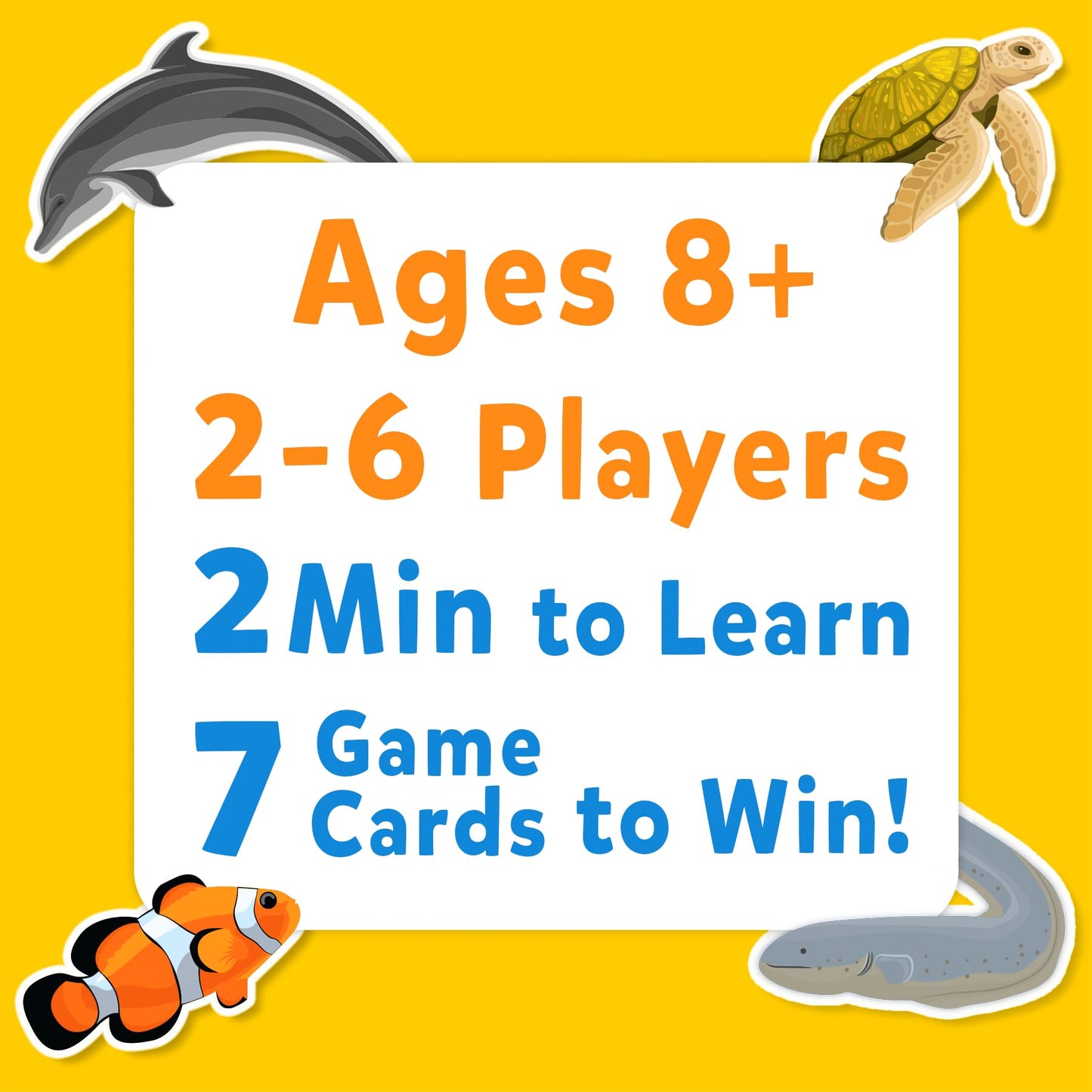 Skillmatics Card Game - Guess in 10 Underwater Animals, Perfect for Boys, Girls, Kids, and Families Who Love Toys, Board Games, Gifts