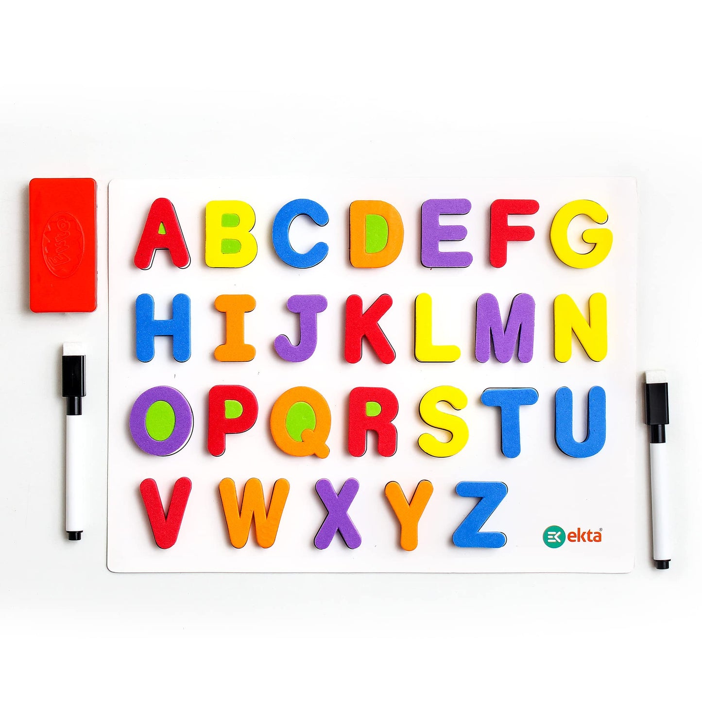 Ekta 6 in 1 Magnetic Alphabet & Numbers Game, Learning & Educational Magnetic Board Game
