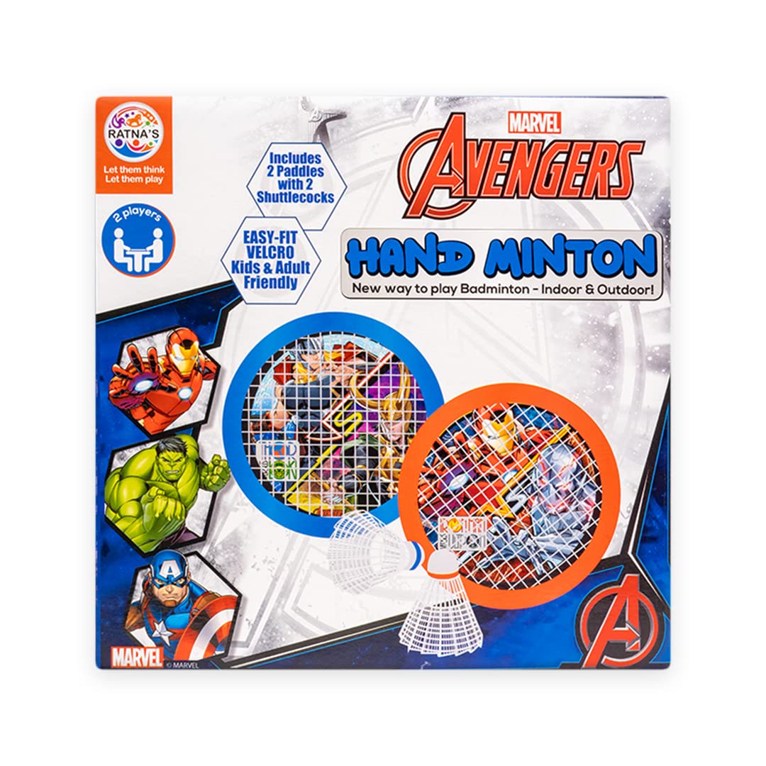 Ratna's Marvel Avengers Handminton set for Kids and Adults. An innovative concept for playing Badminton indoor or outdoor