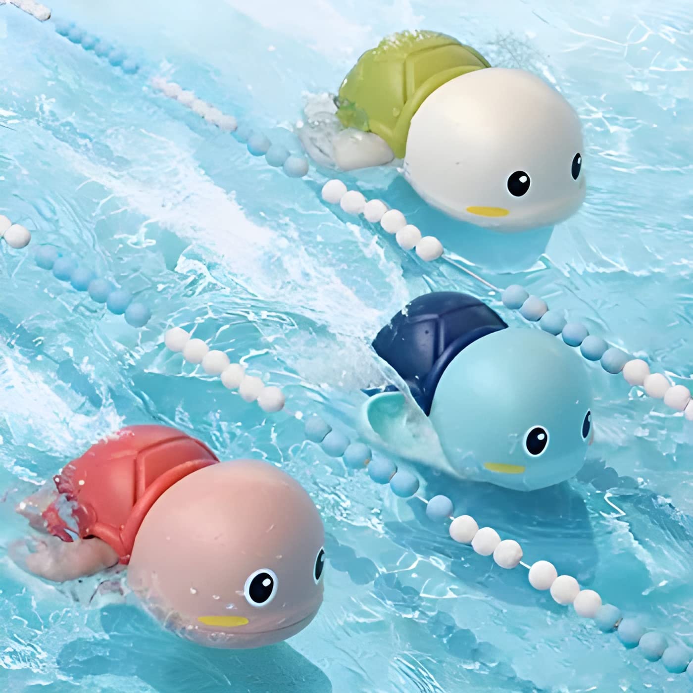 Swimming Bath Toys for Toddlers 1-3, Floating Wind Up Toys for 1-5 Year Old Boy Girl, New Born Baby Bathtub Water Toys, Preschool Toddler Pool Toys