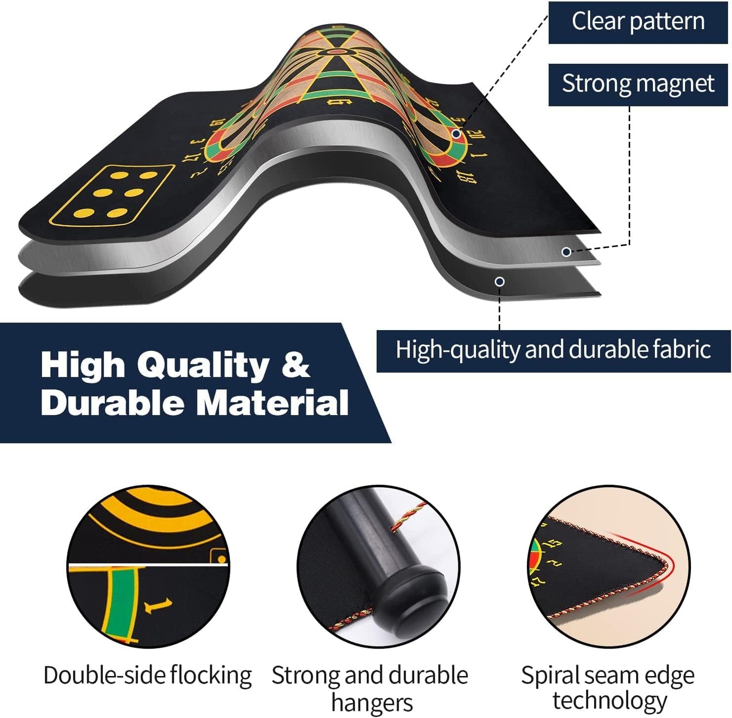 Satyam's Magnetic Foldable Dartboard Board Game Set