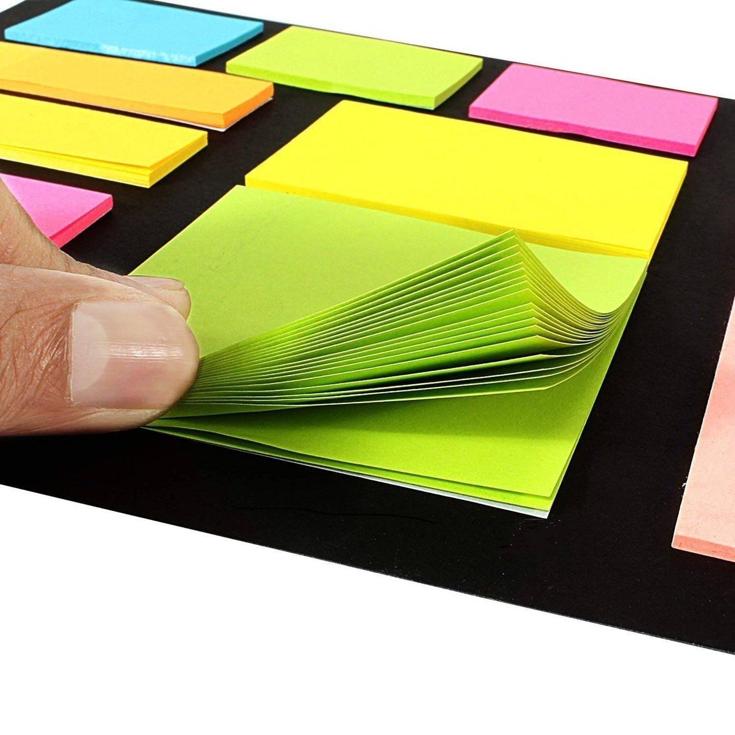 Sticky Notes & Page Markers Binder Pack, 250 Assorted Size Notes, 125 Page Markers 25 X 19 cm, Assorted Colors
