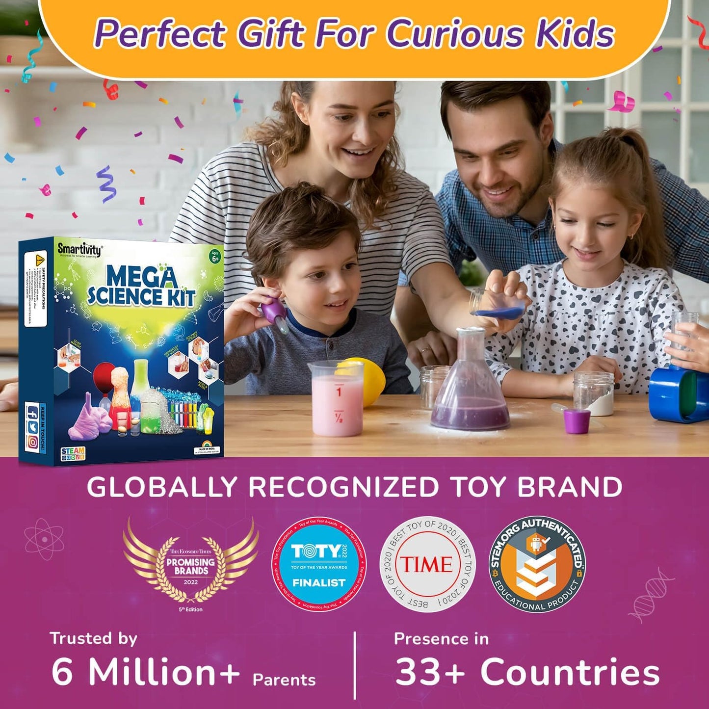 Smartivity Mega Science Kit 6-10 Years DIY Science Experiments
