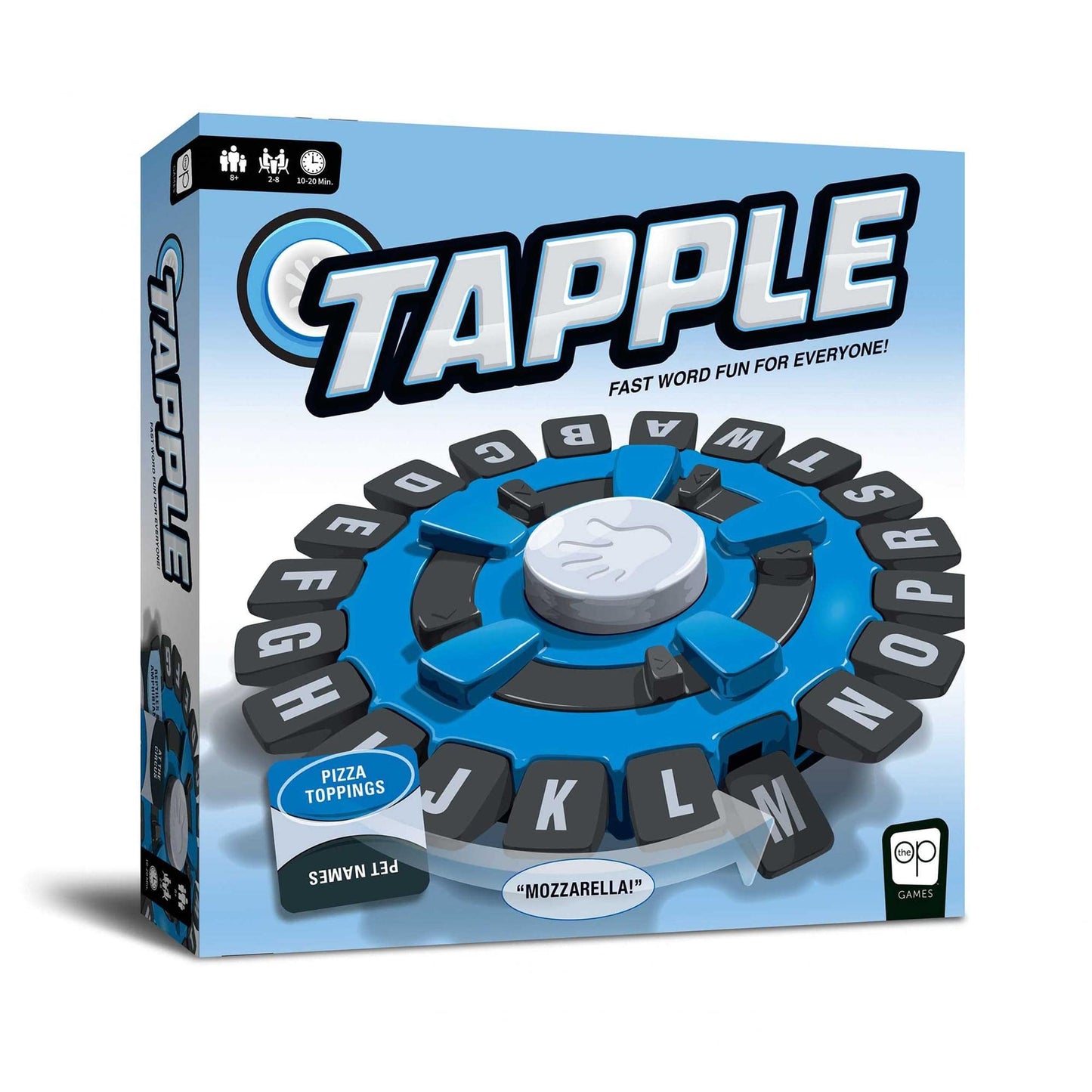 Tapple Word Game Fast-Paced Family Board Game Choose A Category & Race Against The Timer To Be The Last Player Learning Game Great For All Ages