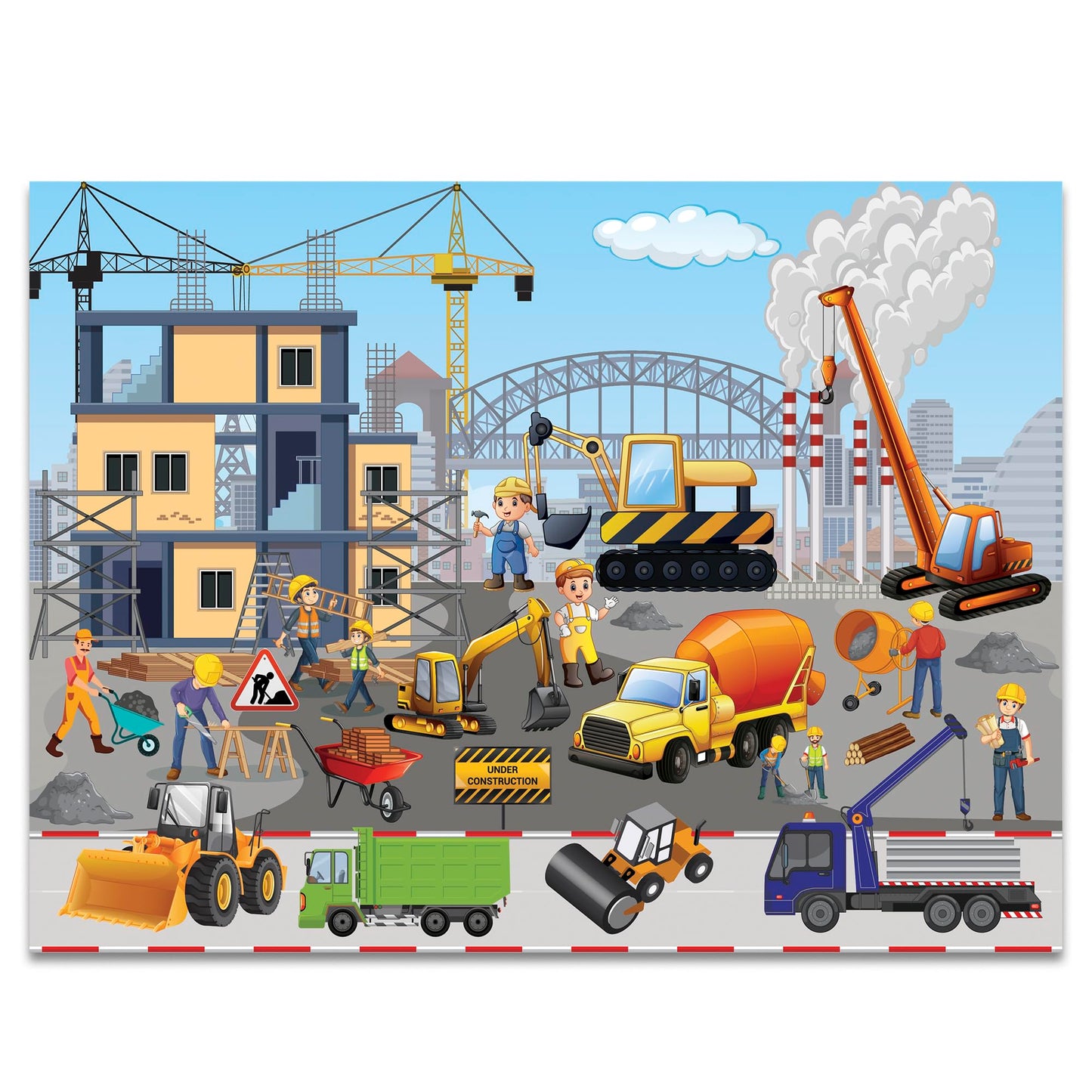Book Ford 4 in 1 Modes of Transportation Jigsaw Puzzle Game & Fun and Learning (96 Pieces)