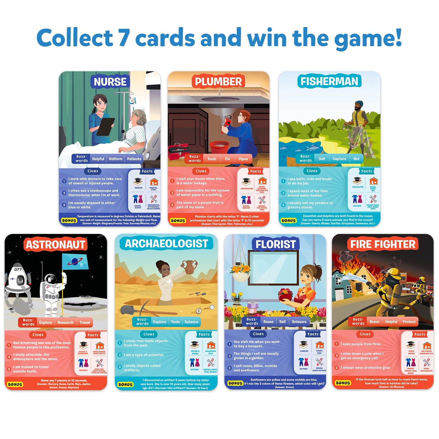 Skillmatics Card Game - Guess in 10 Inspiring Professions, Perfect for Boys, Girls, Kids, and Families Who Love Board Games and Educational Toys, Travel Friendly, Gifts