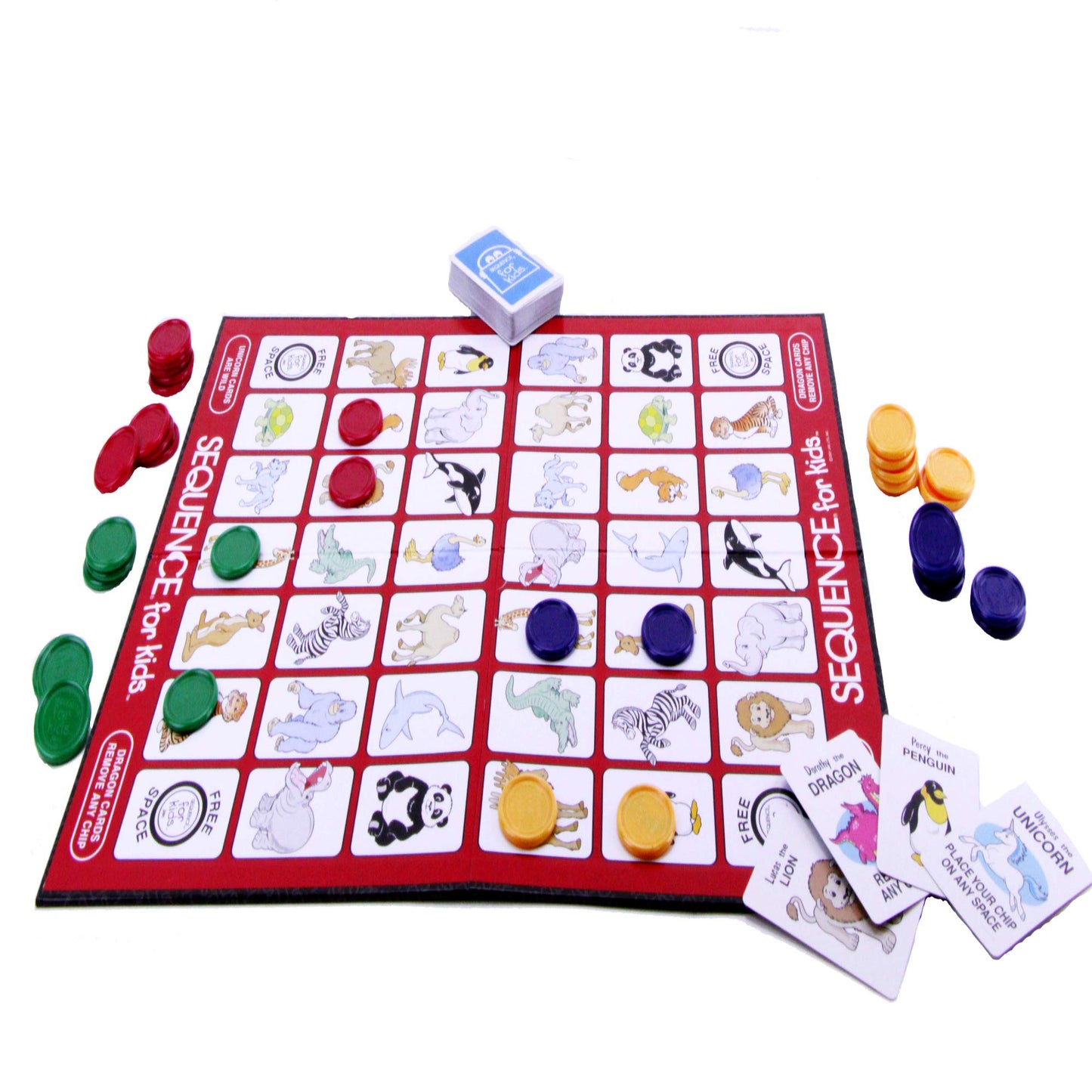Sequence for Kids Strategy Game A Sequence Game JUST for Kids! Junior Sequence for Kids 2-4 Players Age 3+ Perfect for Gifting