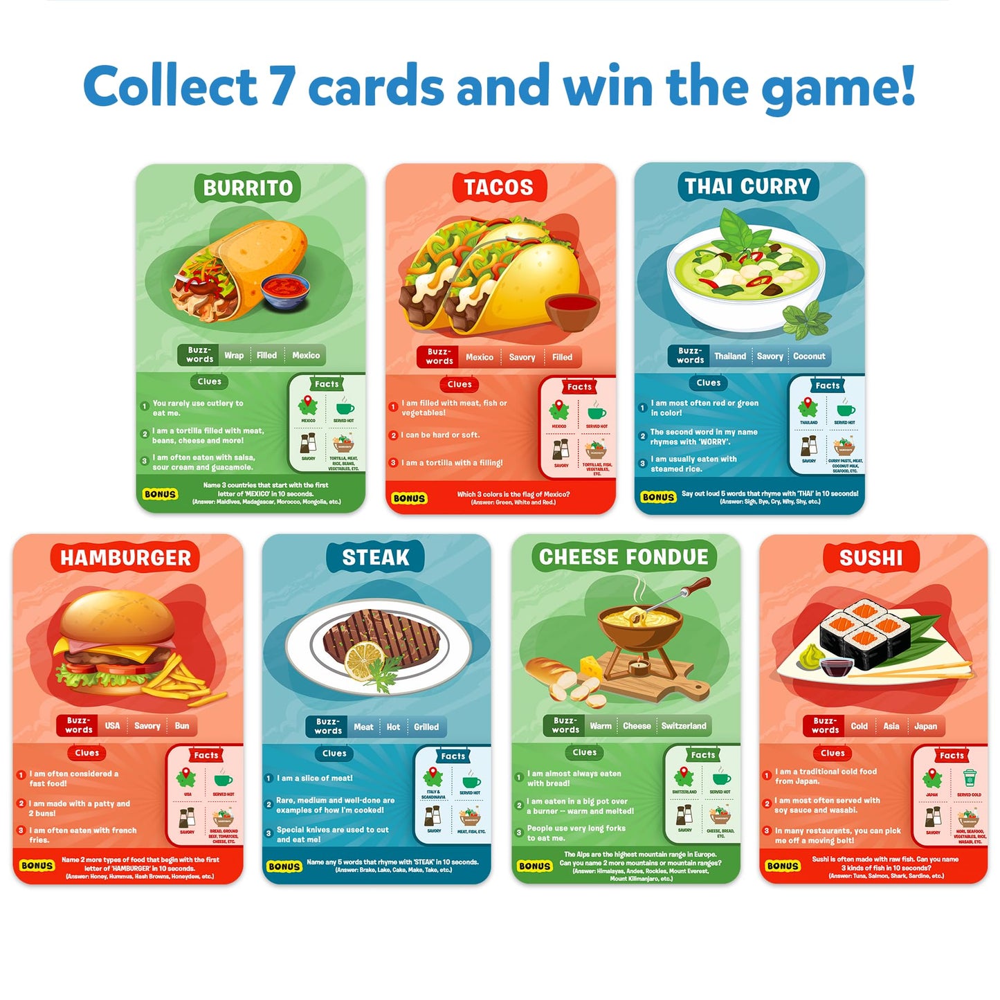 Skillmatics Card Game - Guess in 10 Foods Around The World, Educational Travel Toys for Boys, Girls, and Kids Who Love Board Games, Geography and History, Gifts