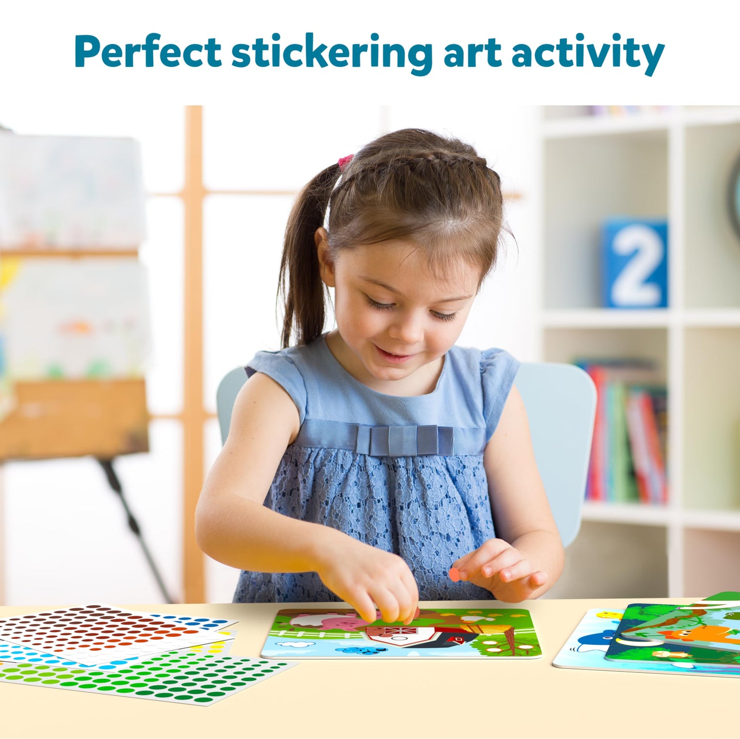 Skillmatics Art Activity - Dot It Combo, No Mess Sticker Art for Kids, Craft Kits, DIY Activity, Gifts